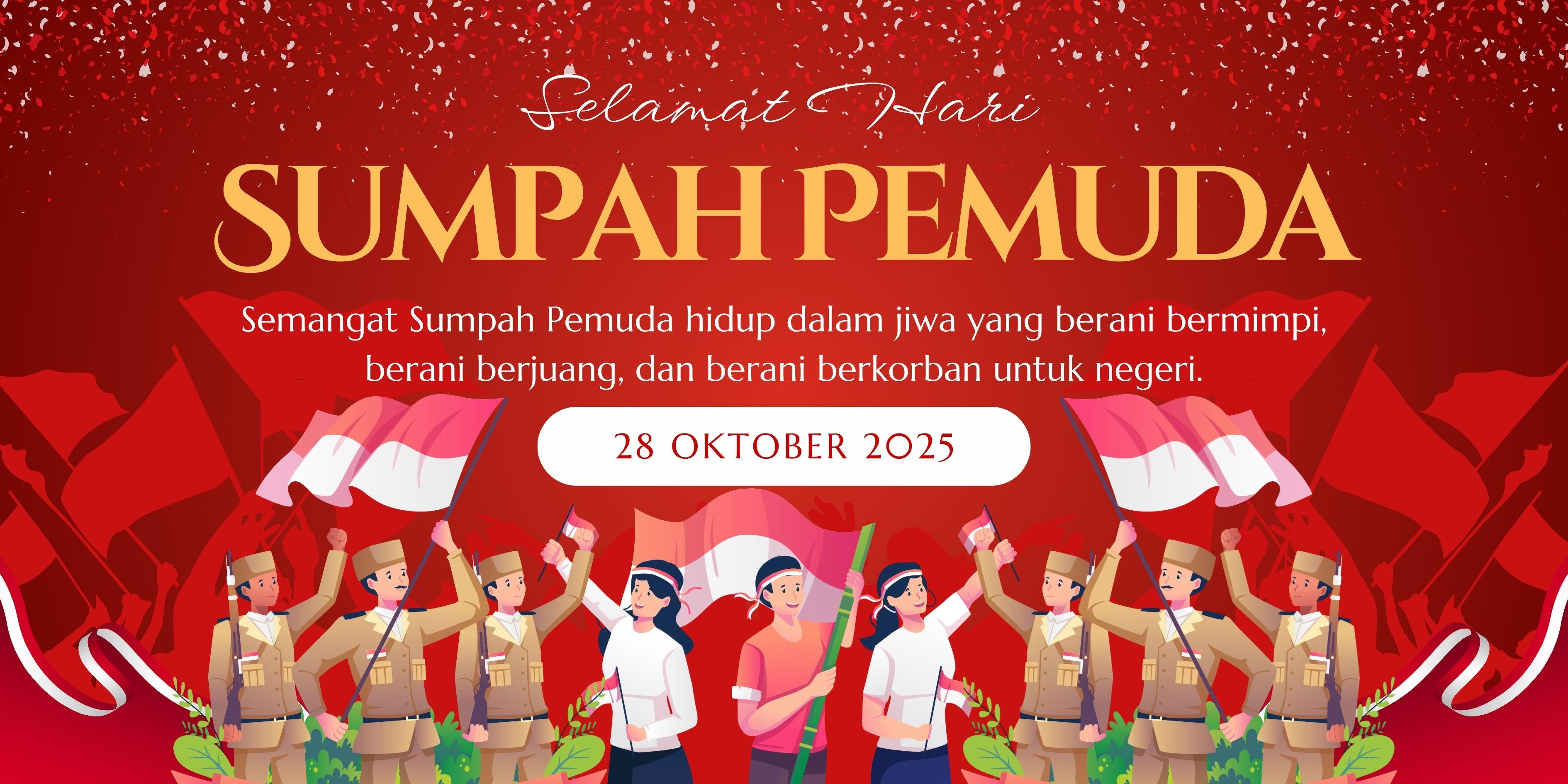 65 Background Hari Sumpah Pemuda 2025 Desain Menarik, Bisa Dipakai saat 28 Oktober!