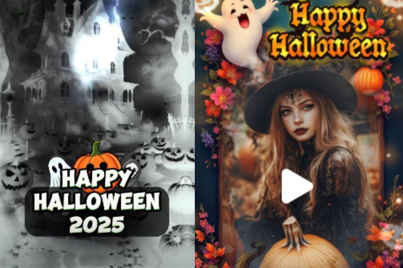 45 Template CapCut Hari Halloween 2025, Masukkan Foto ke Twibbon Video dan Share ke Medsos!
