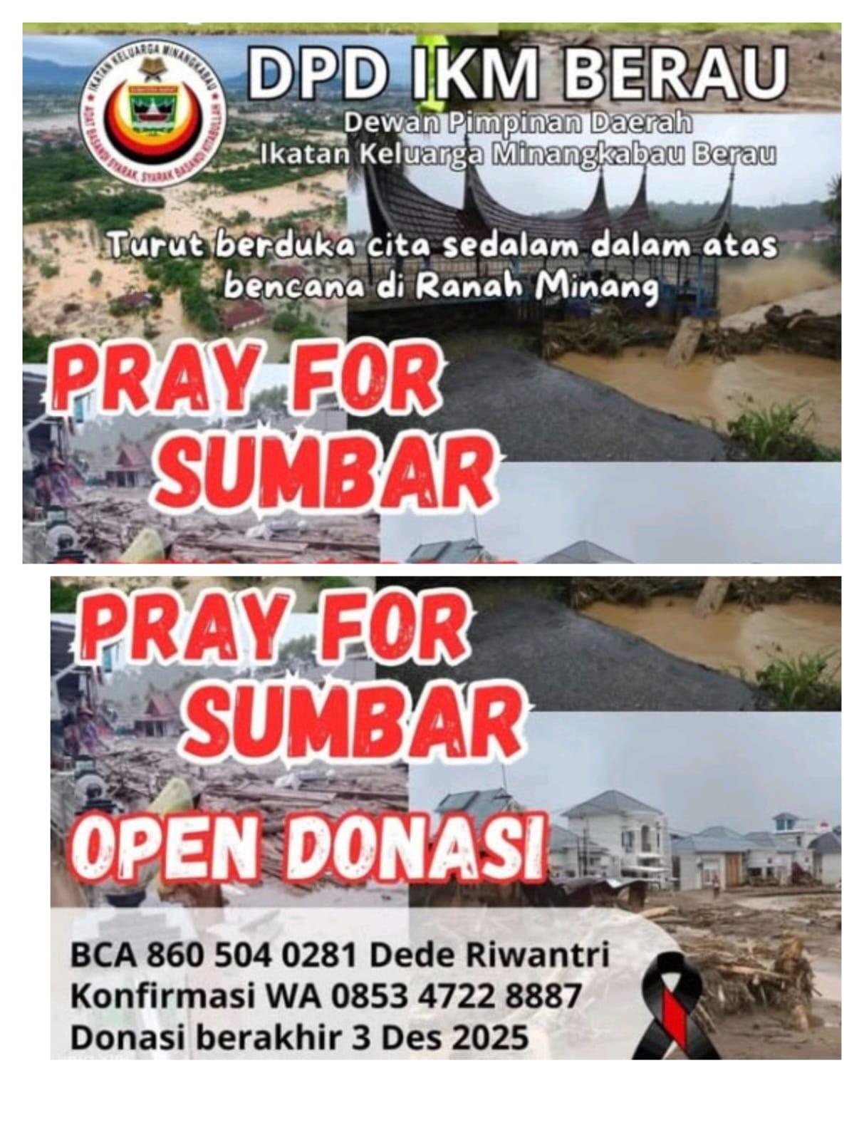 Bencana Banjir Sumatra, DPD IKM Berau Sudah Kumpulkan Donasi Rp12 Juta