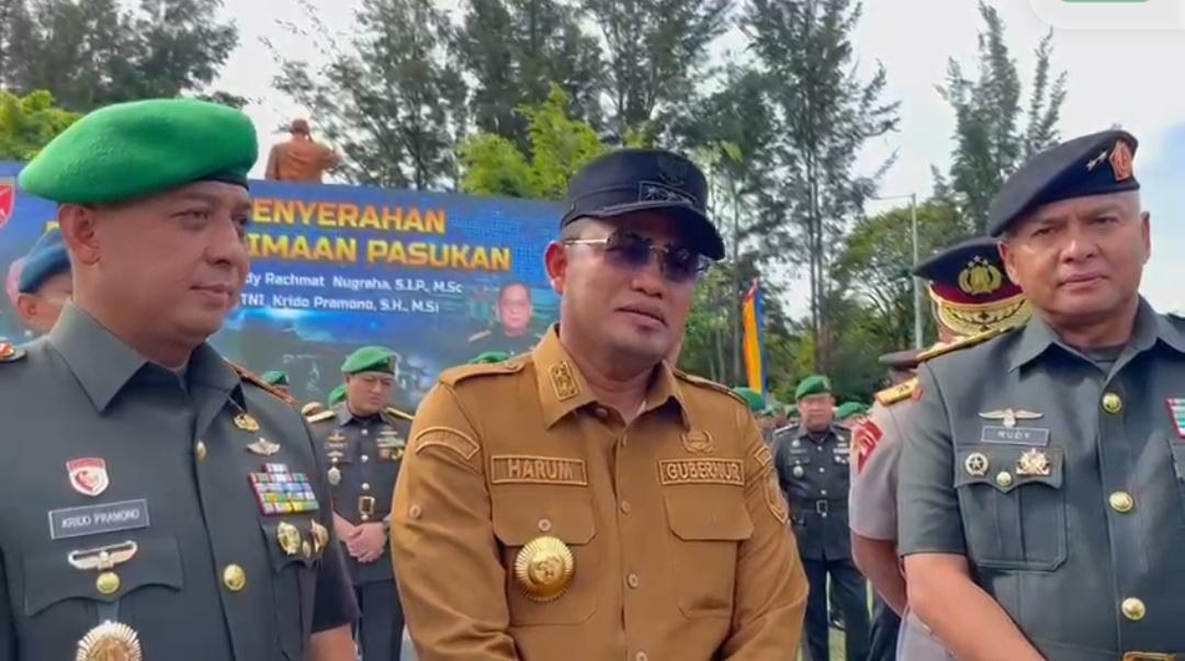 Gubernur Kaltim Rudy Mas'ud Berpesan ke Mayjen TNI Krido Pramono Pangdam VI/Mulawarman