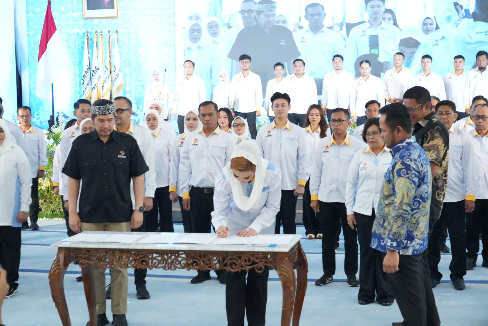 Targetkan Satu Persen Warga Kaltim Aktif Bergerak, 75 Pengurus KORMI Resmi Dilantik