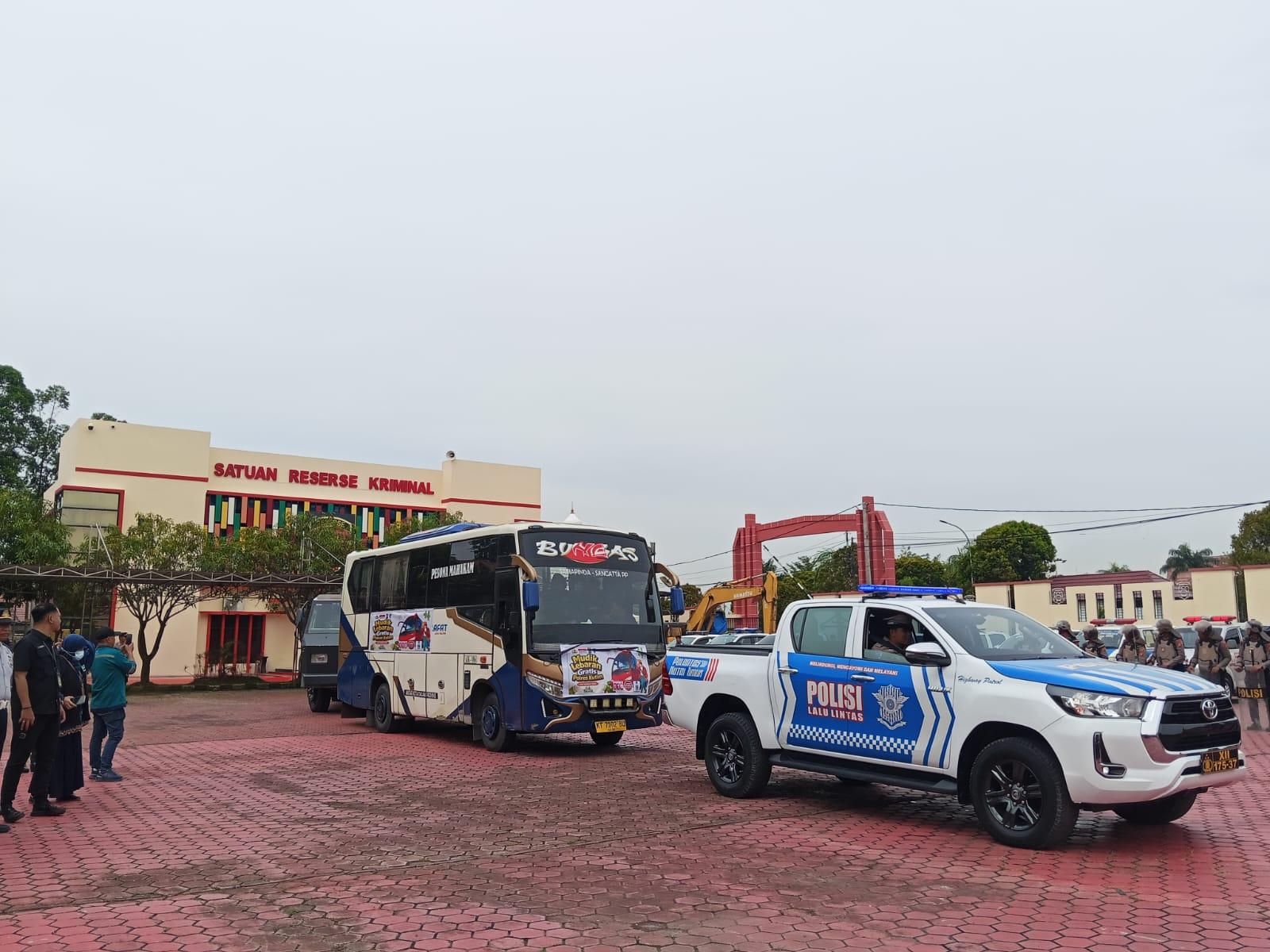 Mudik Lebaran Aman dan Gratis, Polres Kutim Siapkan Bus Rute Samarinda-Balikpapan, Daftar Sekarang