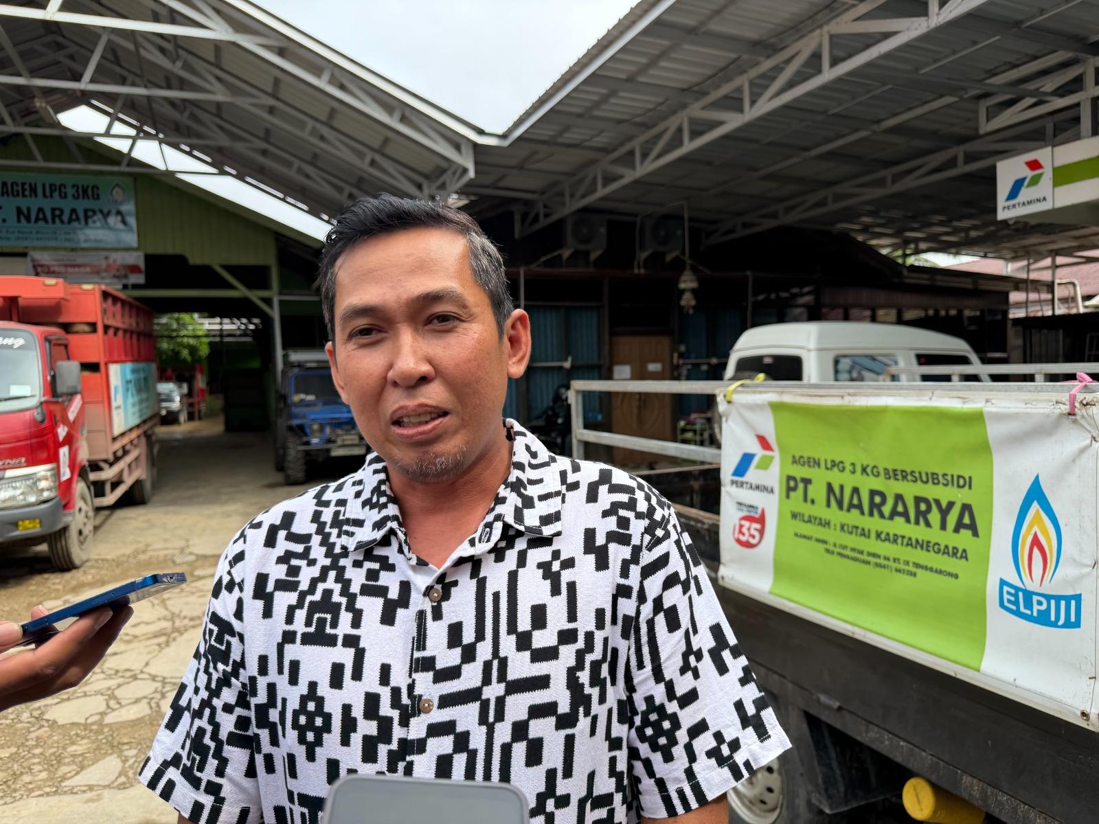 Jelang Lebaran, Agen PT Nararya Pastikan Stok LPG 3 Kg di Kukar Aman dan Tersedia