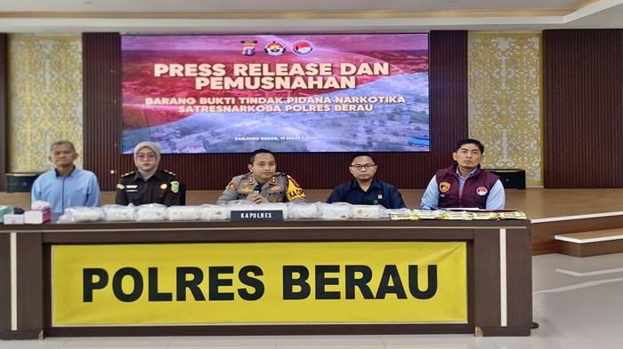 Sabu 10 Kg Senilai Rp10 Miliar Gagal Edar di Berau, Satu Orang Buron