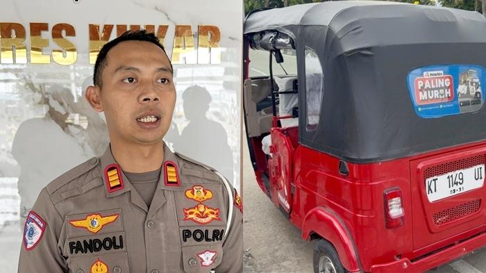 Belum Kantongi Izin, Satlantas Polres Kukar Imbau Bajaj Maksimal Angkut 2 Penumpang
