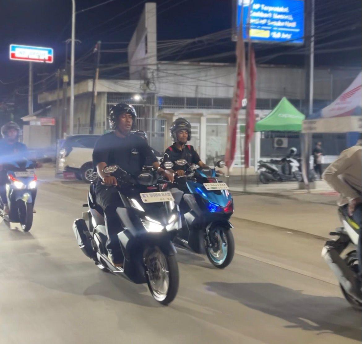 Astra Motor Kaltim 2 Kembali Gelar Vario Night Ride Vol II Bagi Riders Plat KT