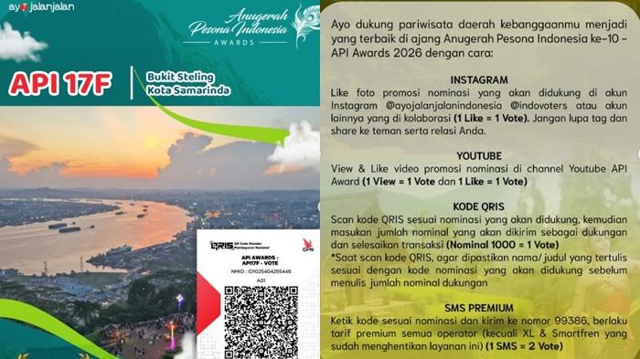 Masyarakat Samarinda Bisa Ikut Dukung Bukit Steling Raih API Award 2026, Begini Caranya