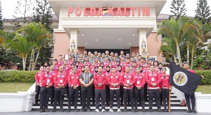 Kapolda Kaltim Lepas Kontingen Judo dan Bela Diri Polri Berlaga di Turnamen Kapolri Cup 2026