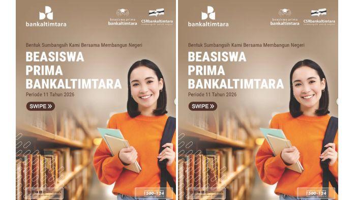 Link Daftar Beasiswa Prima Bankaltimtara 2026 untuk Mahasiswa Kaltim dan Kaltara, Ditutup Hari Ini!