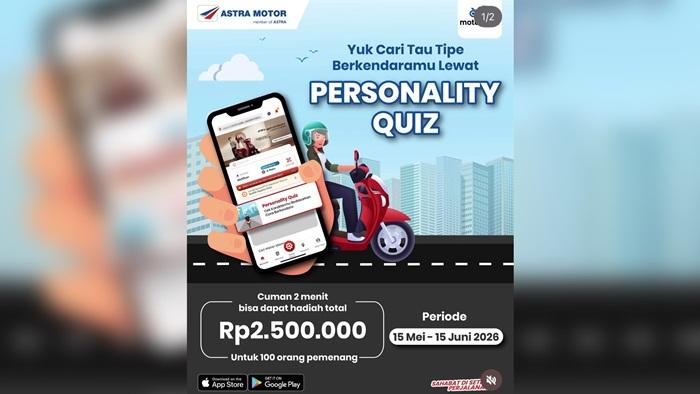 Astra Motor Kaltim 1 Hadirkan Personality Quiz, Cari Tahu Tipe Berkendaramu Lewat Motorku X