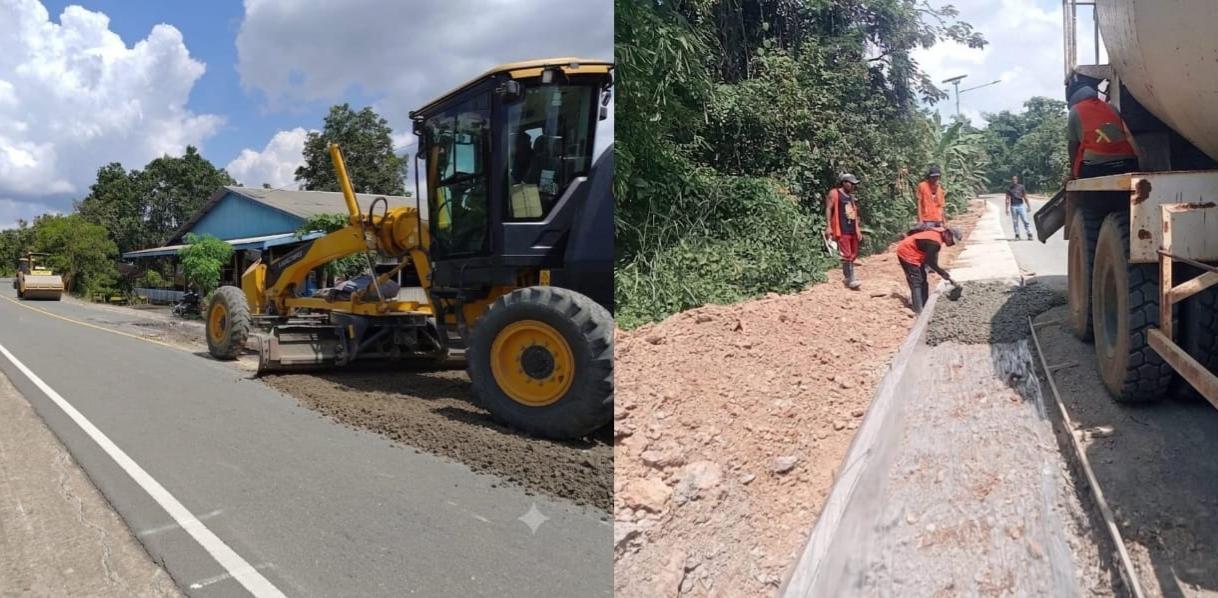 BBPJN Kaltim Percepat Pengecoran Jalan Trans Kalimantan di Ruas Kota Bangun - Tribunkaltim.co