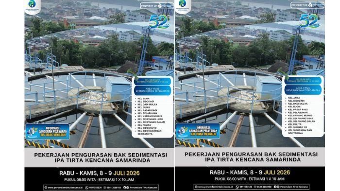 POPULER KALTIM: Jadwal Mati Air Samarinda hingga Kinerja Pemkot Balikpapan Dikritik Fraksi di DRPD - Tribunkaltim.co