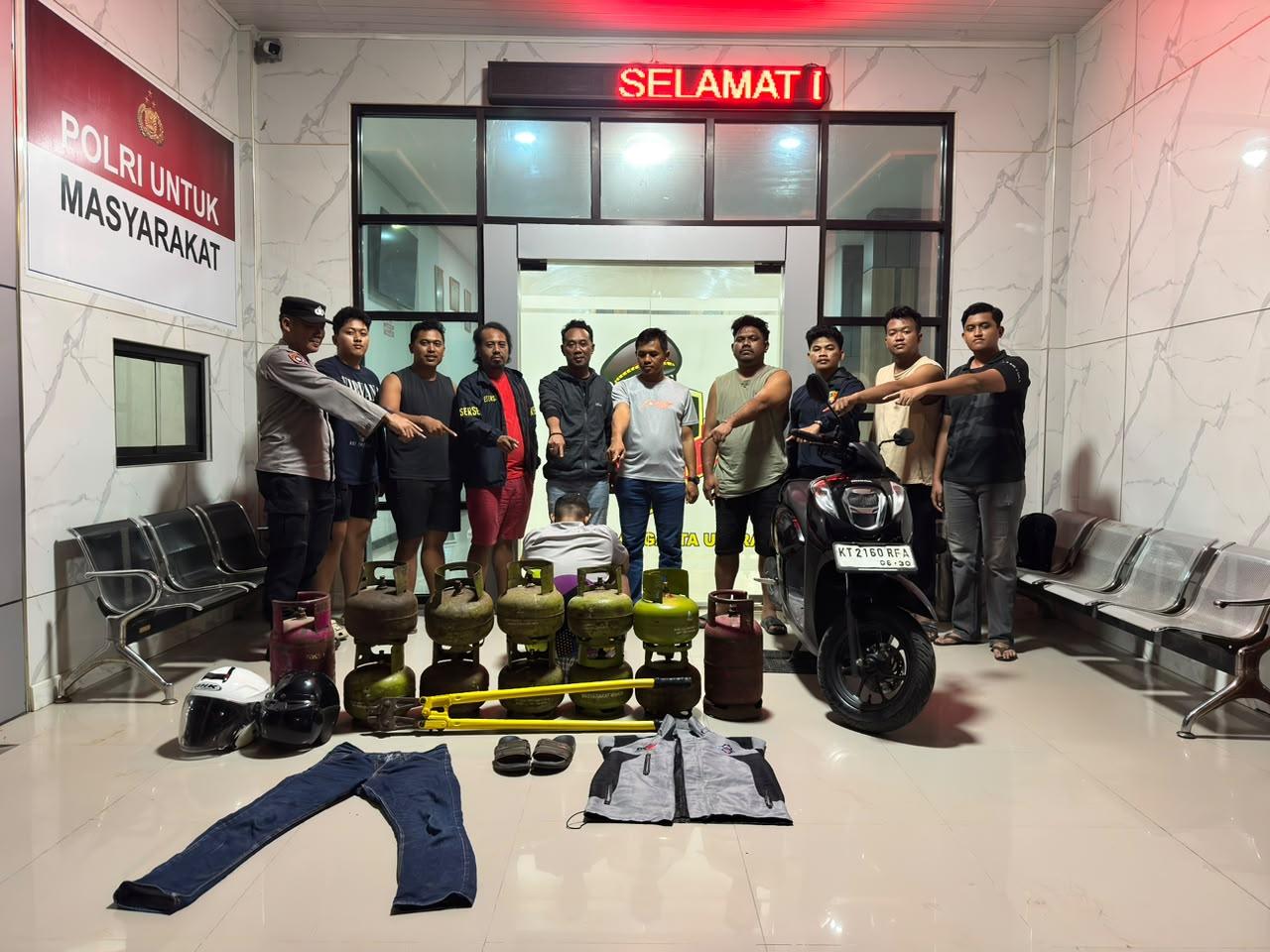 Kronologi Pencurian 18 Tabung Gas LPG di Kutai Timur, CCTV Tak Rekam Aksi Pelaku - Tribunkaltim.co
