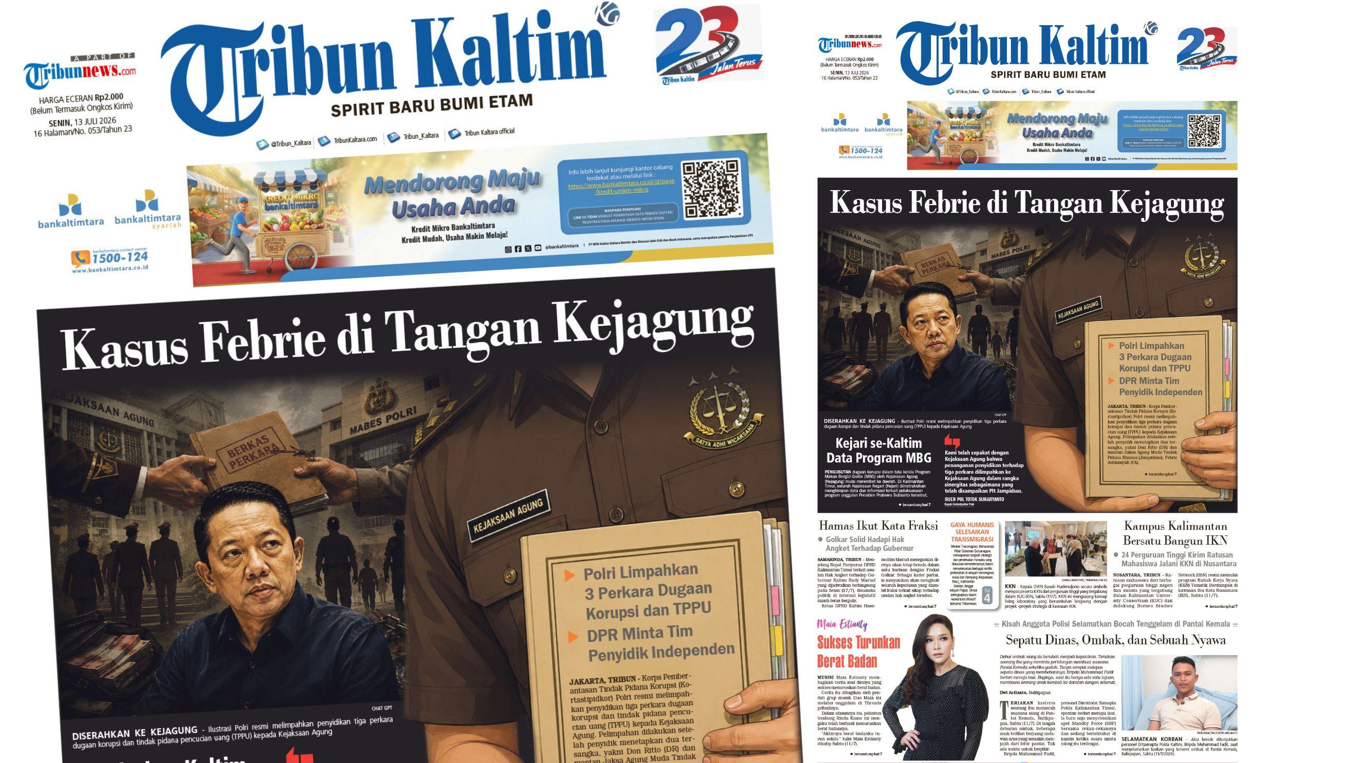 Polri Serahkan Kasus Febrie Adriansyah ke Kejagung, DPR Minta Tim Penyidik Independen - Tribunkaltim.co