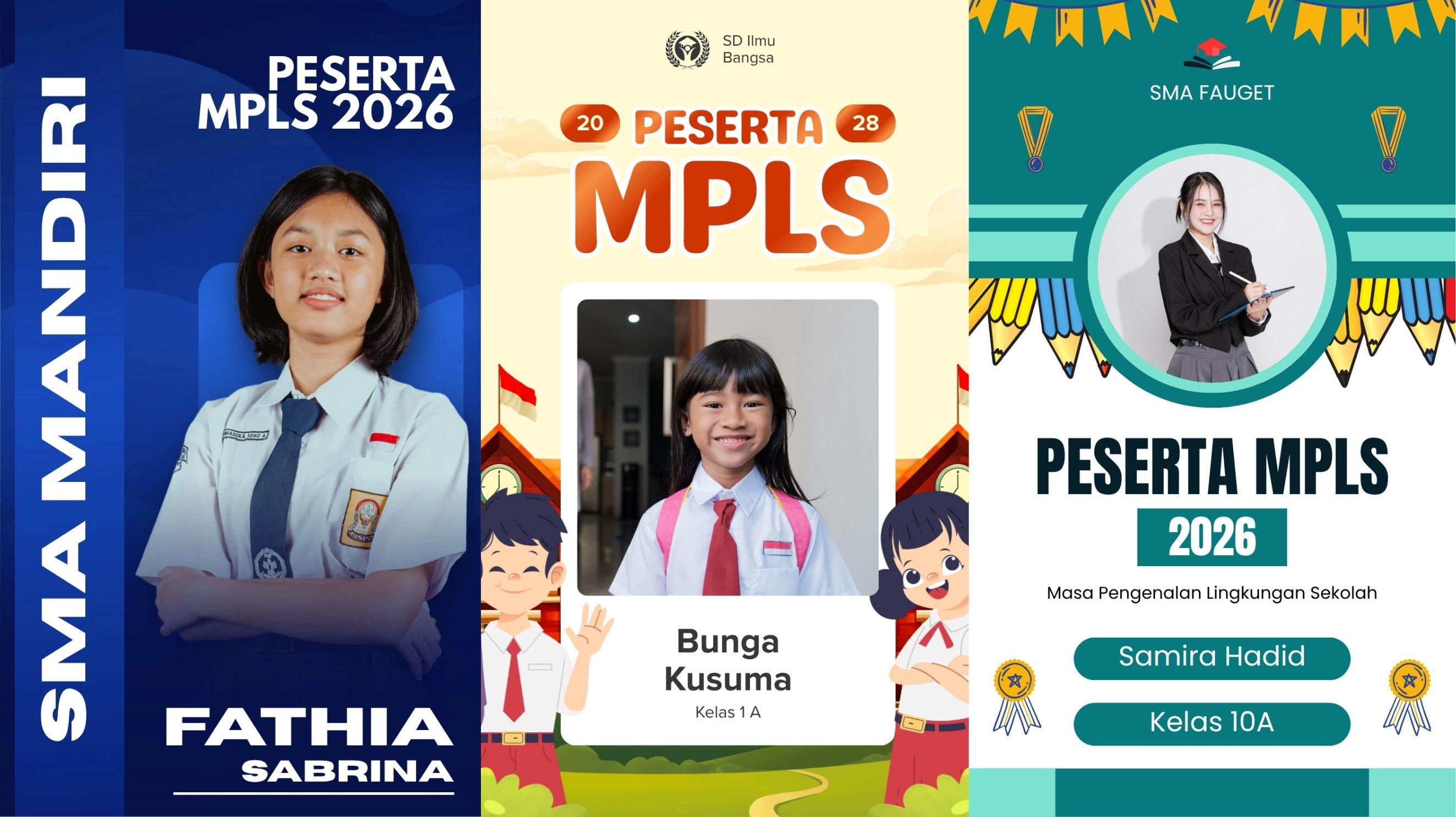 35 Desain Name Tag MPLS Ramah 2026, Cocok Dipakai Siswa Baru SD, SMP, SMA di Sekolah! - Tribunkaltim.co