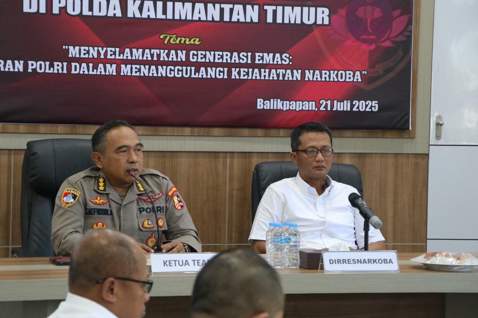 Puslitbang Polri Mapping Jalur Narkoba Internasional, Kaltim Jadi Jalur Rawan