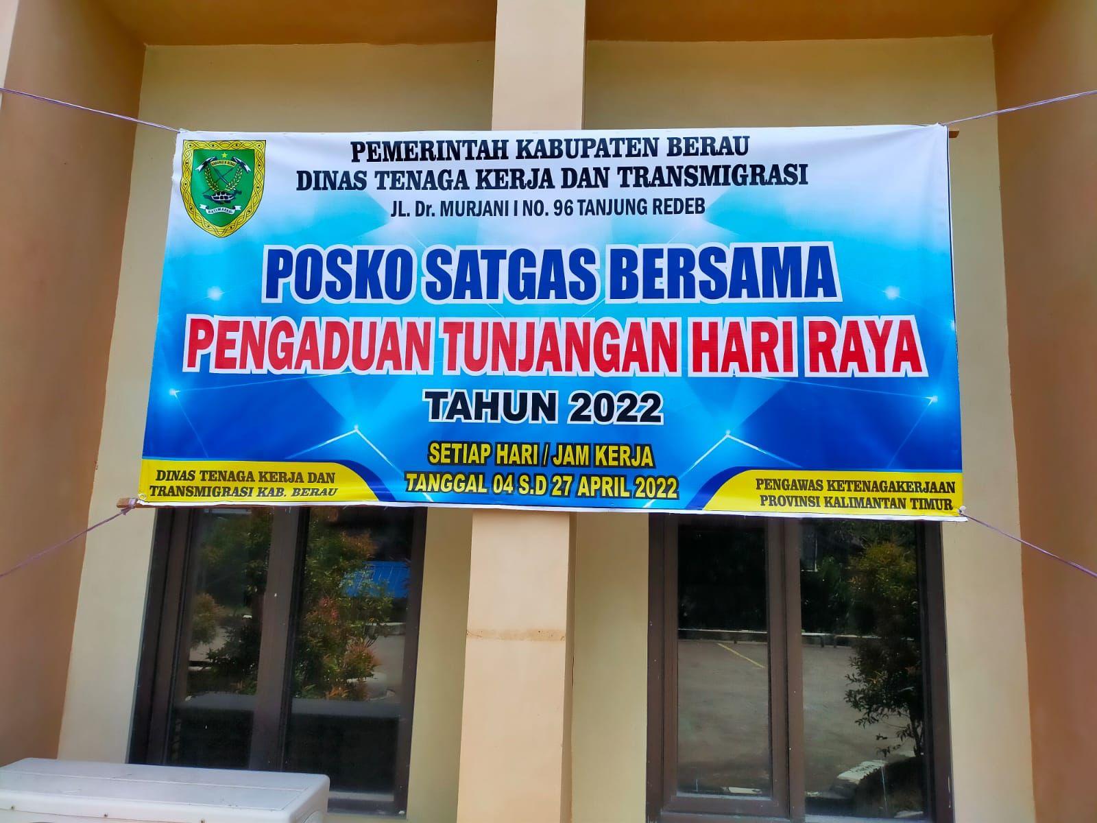 Disnakertrans Berau Pantau Penyaluran THR, Perusahaan Diingatkan untuk Tidak Telat Bayar