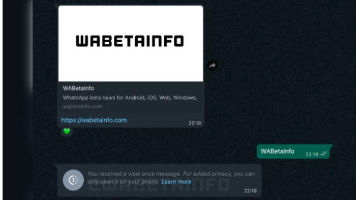 Kenapa Fitur View Once atau Pesan Sekali Lihat di WhatsApp Web Dihapus?