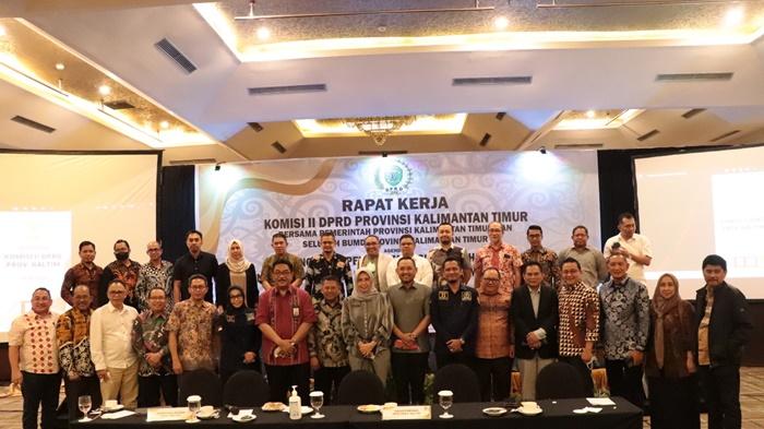 Raker Komisi II dengan Pemprov dan Seluruh BUMD Provinsi Kaltim, Bersinergi Optimalkan Kinerja