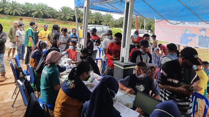 Dukung Percepatan Target Nasional, PKT Proaktif Gelar Vaksinasi Booster di Rantau Pulung Kutim