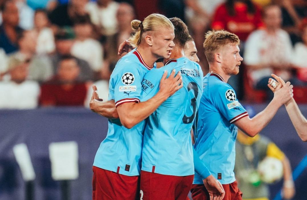 HASIL Sevilla vs Manchester City di Liga Champions: Erling Haaland Gacor, Man City Pesta Gol 4-0