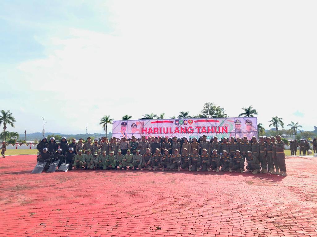 HUT Satpol PP dan Linmas di Kukar, Bupati Edi Damansyah Singgung Keamanan Jelang Pemilu 2024