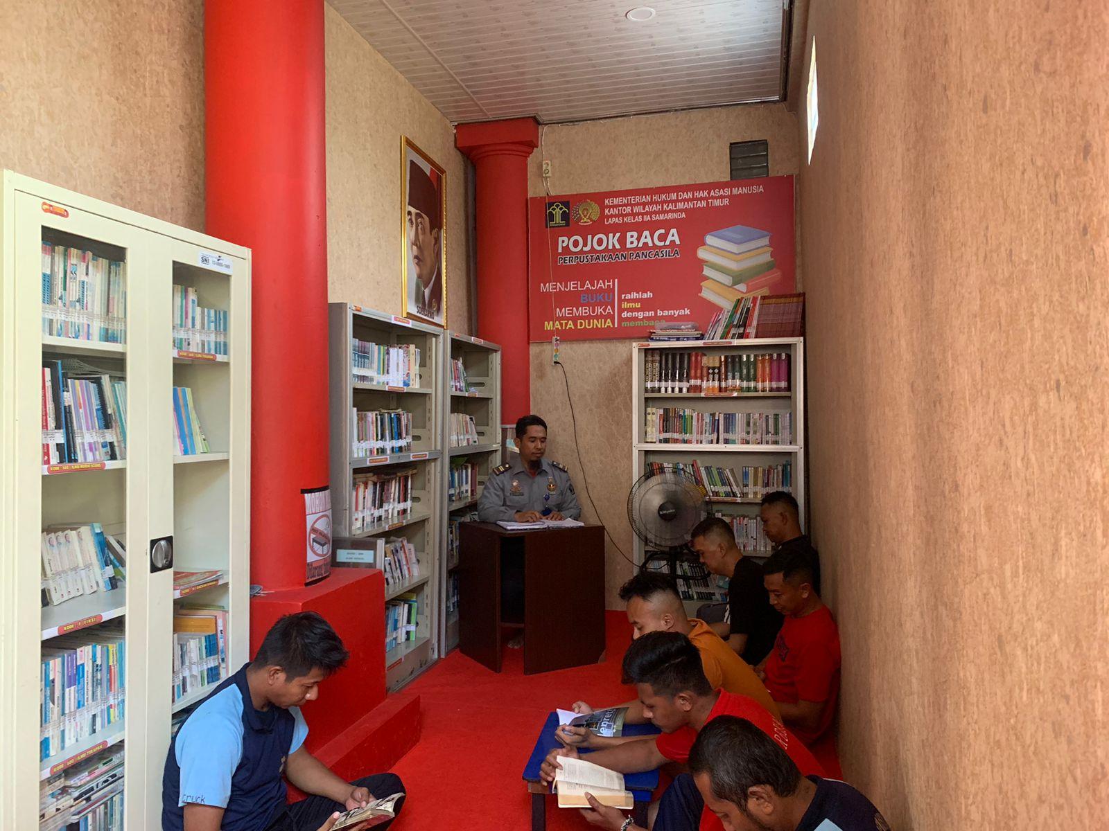Pojok Baca L’Samda Jadi Tempat Favorit WBP di Lapas Kelas II A Samarinda