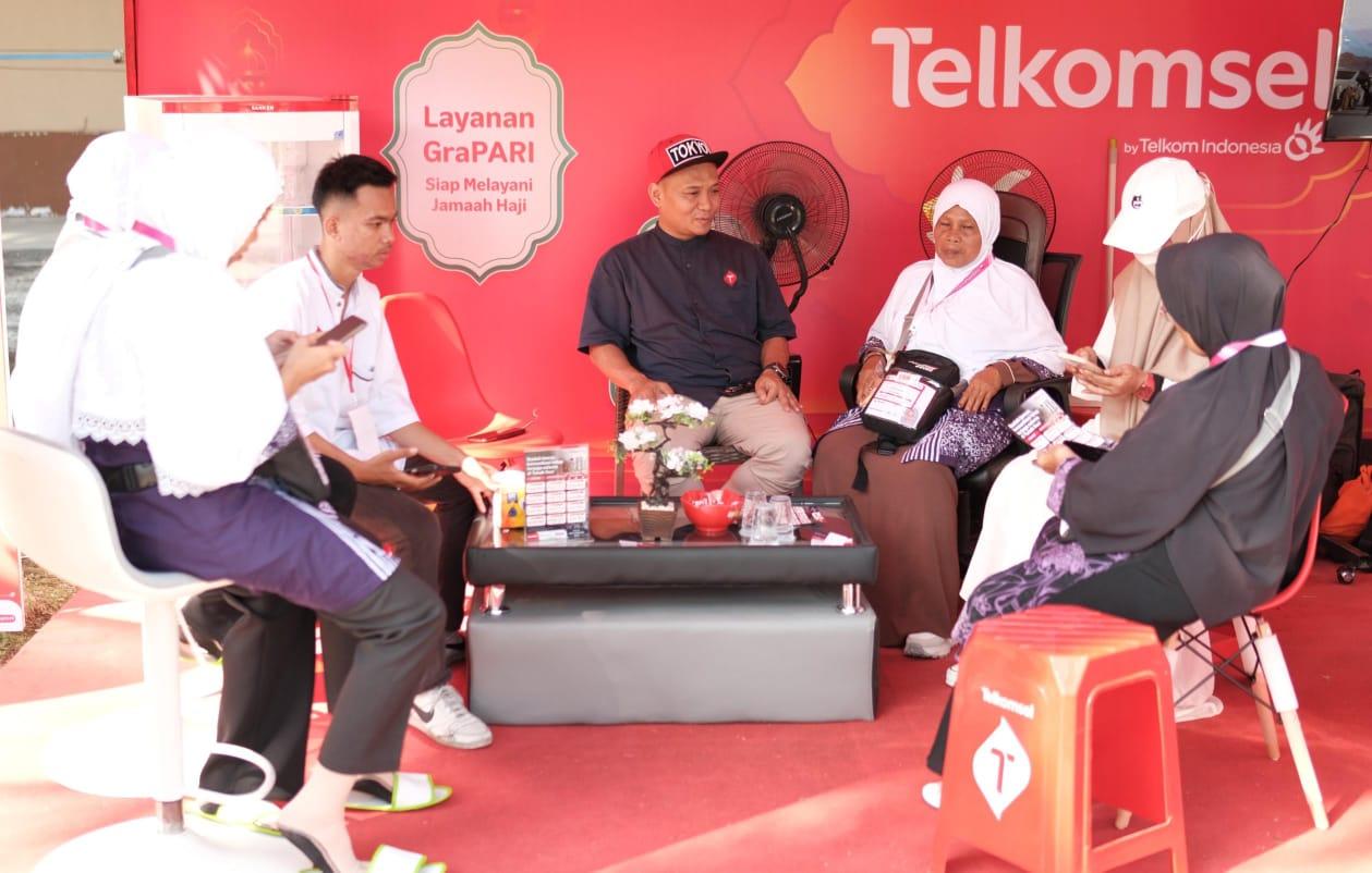 Posko Haji Telkomsel di Balikpapan, Dukung Kelancaran Setiap Langkah Ibadah Jemaah Hajii