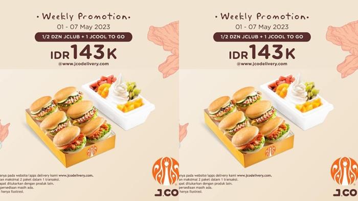 Promo J.CO Hari ini Senin 1 Mei 2023, Dapatkan 6 Jclub dan 1 Jcool To Go Rp 143.000