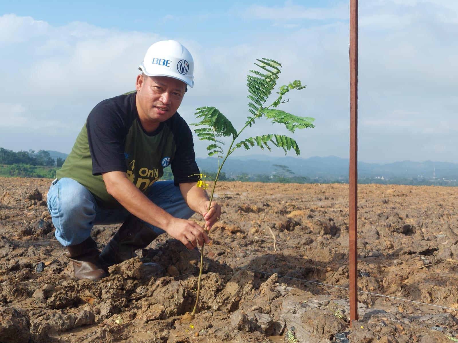 BBE Group Tanam 2.022 Pohon Sengon di Lahan Bekas Tambang Seluas 3,5 Hektar