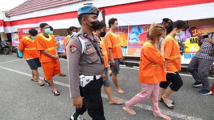 Sepekan Terakhir, Polisi Bekuk Belasan Tersangka Kejahatan Narkoba di Balikpapan