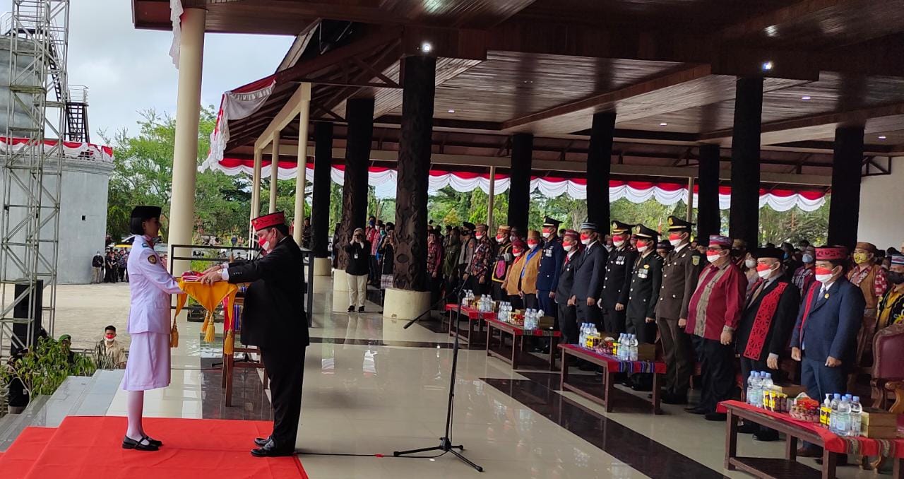 Peringatan HUT ke-77 RI di Kutai Barat, FX Yapan Ajak Warga Gotong Royong Rawat Kemerdekaan