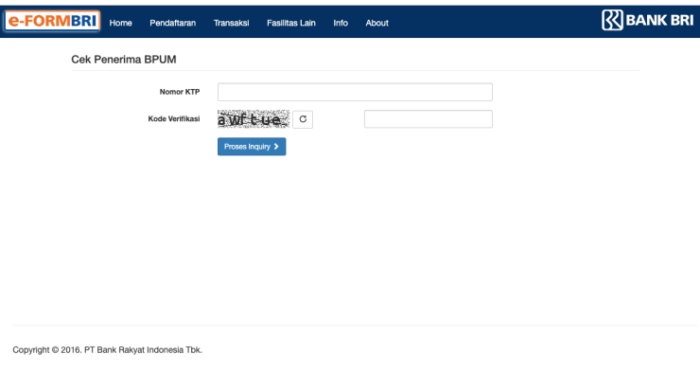 Ingin Cek Status BLT UMKM Bisa Melalui eform.bri.co.id/bpum, Berikut ini Langkah-langkahnya