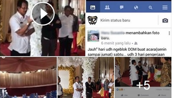 Dekorasi Pernikahan Sudah 3 Hari Dipasang di Dome, Jokowi Datang Malah Disuruh Bongkar