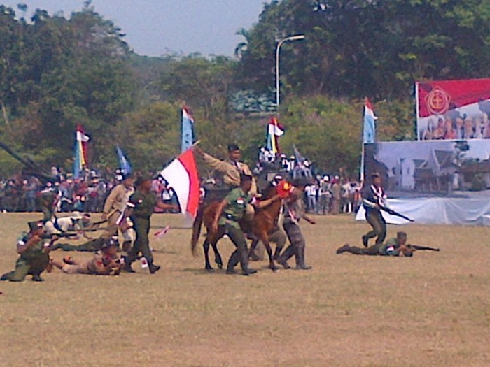Wow, Ada Jenderal Sudirman di Lapangan Merdeka