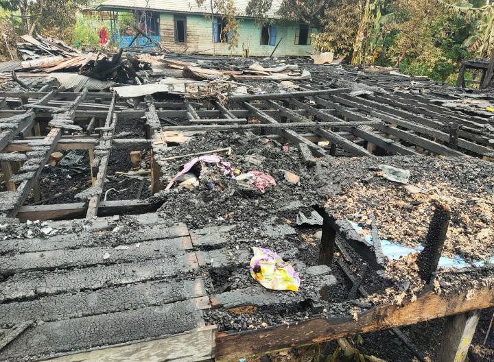 Api Kembali Mengamuk di Kutai Barat, 5 KK dengan 20 Jiwa di Tanjung Loang Kehilangan Tempat Tinggal
