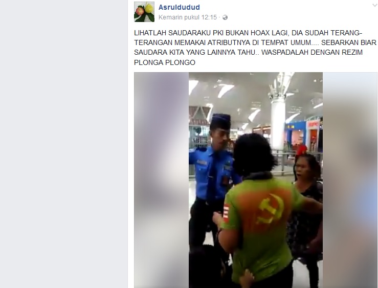 Viral Video Seorang Ibu Pakai Kaos Berlambang Palu Arit, Netizen Meradang