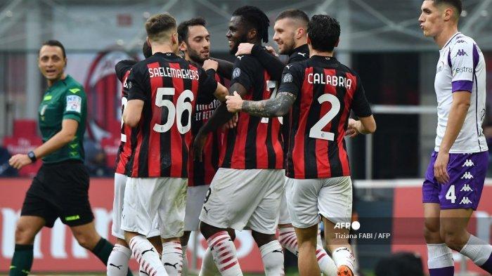 HASIL AC Milan vs Fiorentina, Tekuk La Viola, Rossoneri Jauhi Juventus di Klasemen Liga Italia