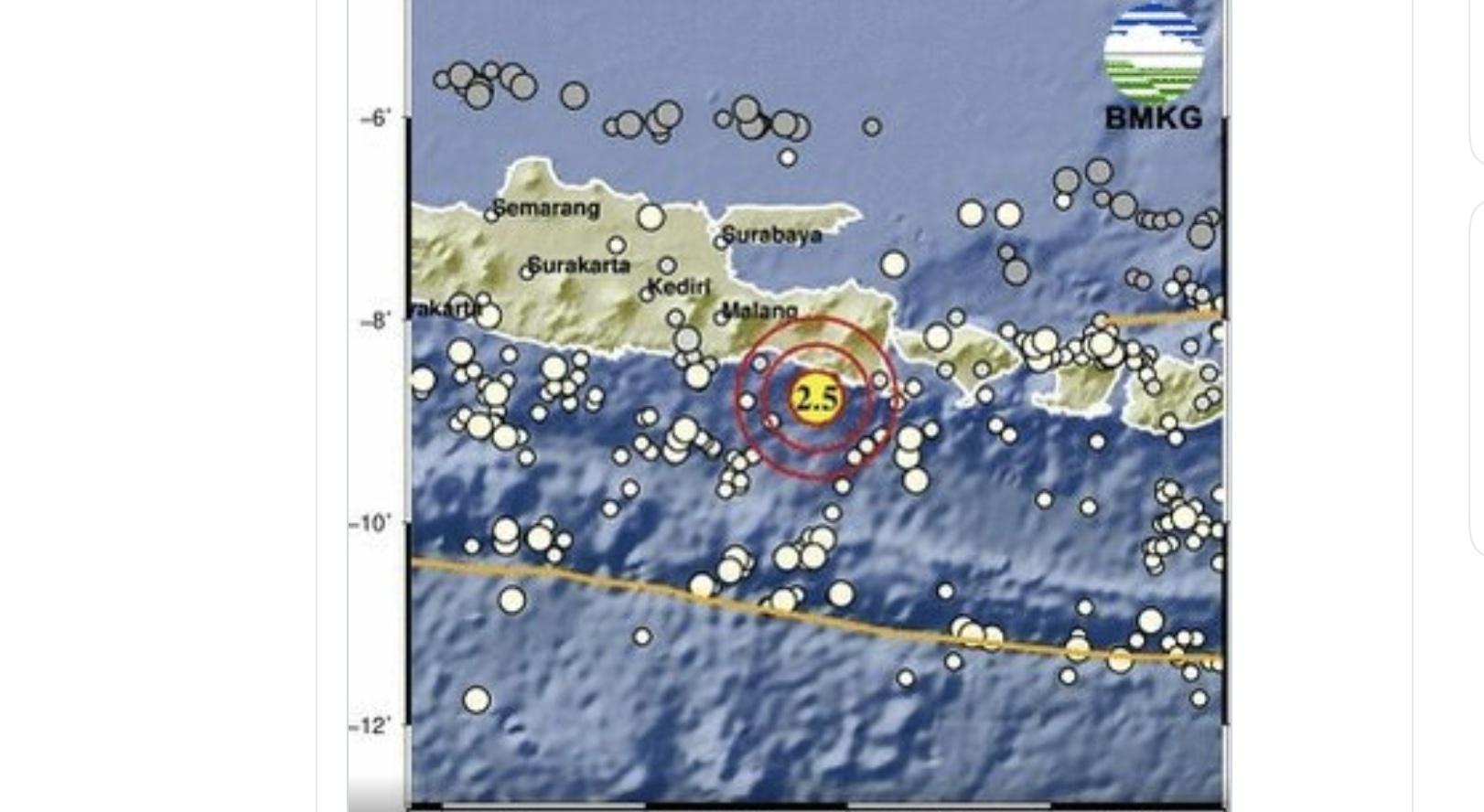 Baru Saja Gempa Guncang Jember Jawa Timur, Cek Magnitudo dan Daerah Terdampak Gempa via BMKG - Tribunkaltim.co