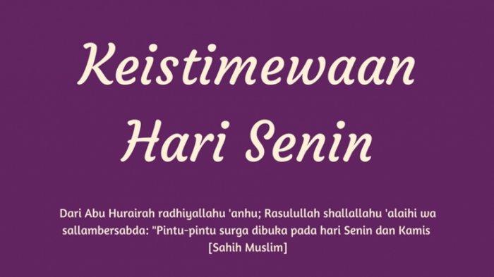 Hari Senin Ternyata Banyak Keutamaan, Hari Mendapatkan Ampunan hingga Hari yang Baik untuk Berobat