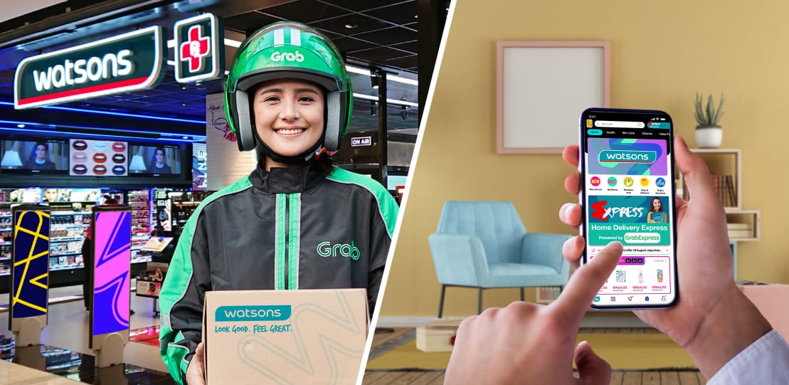Watsons dan Grab Jalin Kerjasama Regional Bidang Kesehatan dan Kecantikan O+O