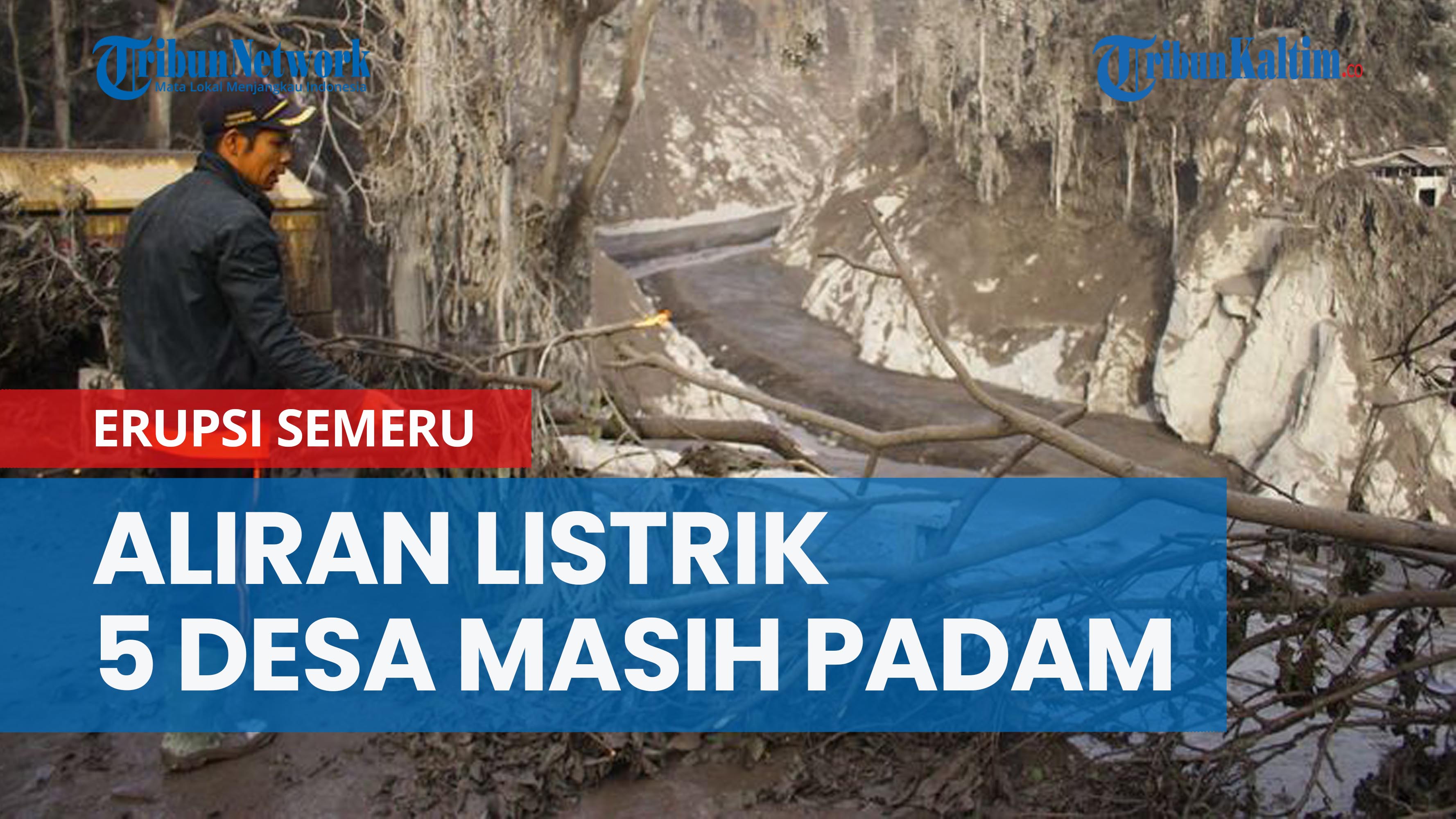 NEWS VIDEO Jembatan Gladak Perak Putus, Aliran Listrik 5 Desa di Kaki Gunung Semeru Masih Padam