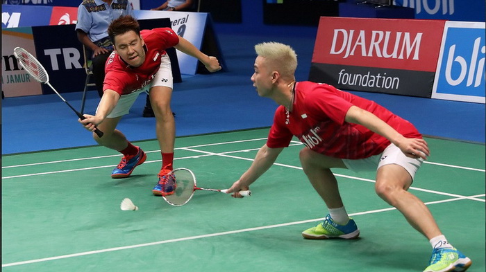 Perancis Open - Kevin/Marcus Paksa Ganda China Bermain Rubber, Link Live Streamingnya