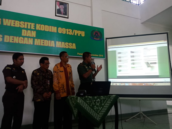 Kodim PPU Luncurkan Website Baru, Begini Harapan Dandim