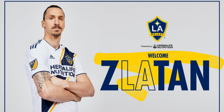 Cetak Brace Saat Debut di LA Galaxy, Begini Gol Spektakuler Zlatan Ibrahimovic dari Jarak 40 Meter
