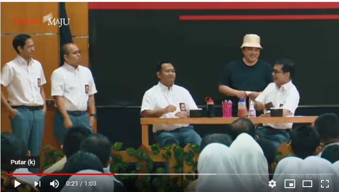 Viral Video Erick Thohir Main Drama, Perannya Tukang Bakso & Nadiem Anak SMA, Ada Dirut Kena Sindir