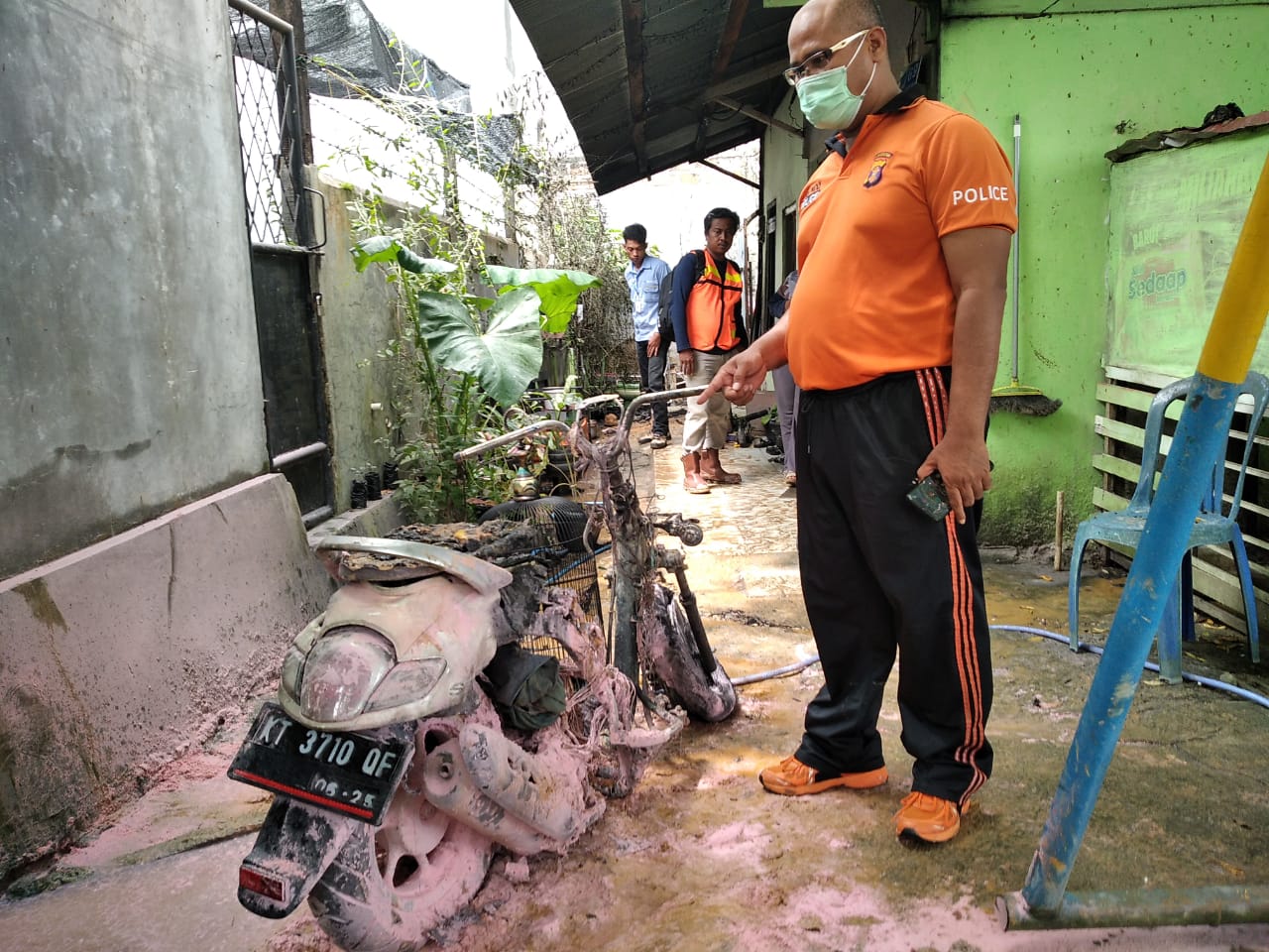 Motor Hangus Terbakar dan Meledak, Gegerkan Warga Tanjung Laut Bontang, Dugaan Awal Konsleting
