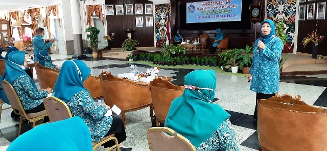PKK Kaltim Sosialisasikan 3M di Kota Raja