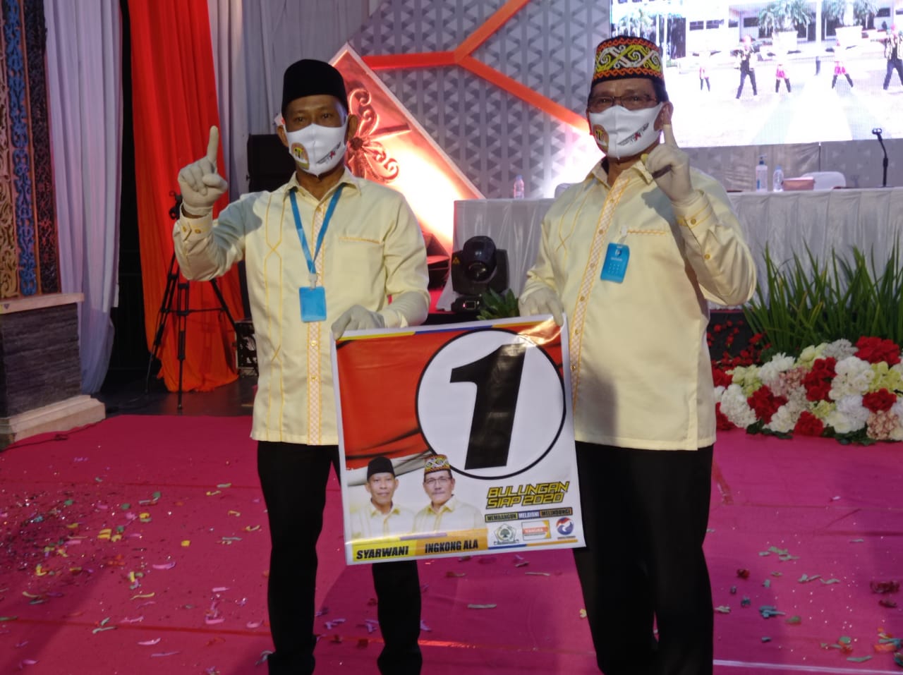 Dapat Nomor Urut 1, Syarwani-Ingkong Ala Ajak Masyarakat Taati Protokol Kesehatan