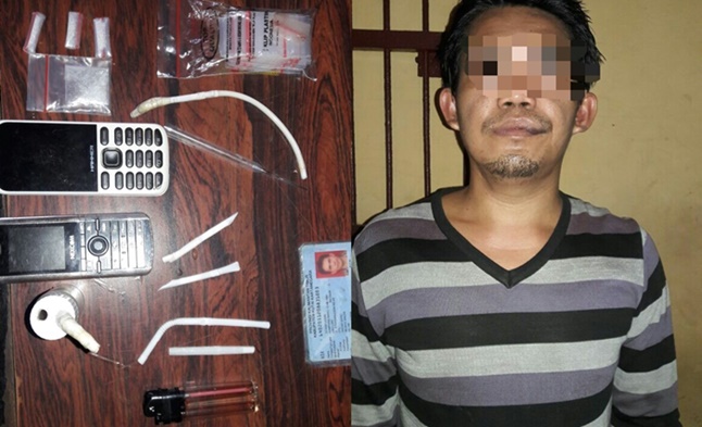 Polisi Ringkus Pemilik Wisma yang Simpan Sabu di Plafon Kamar Mandi
